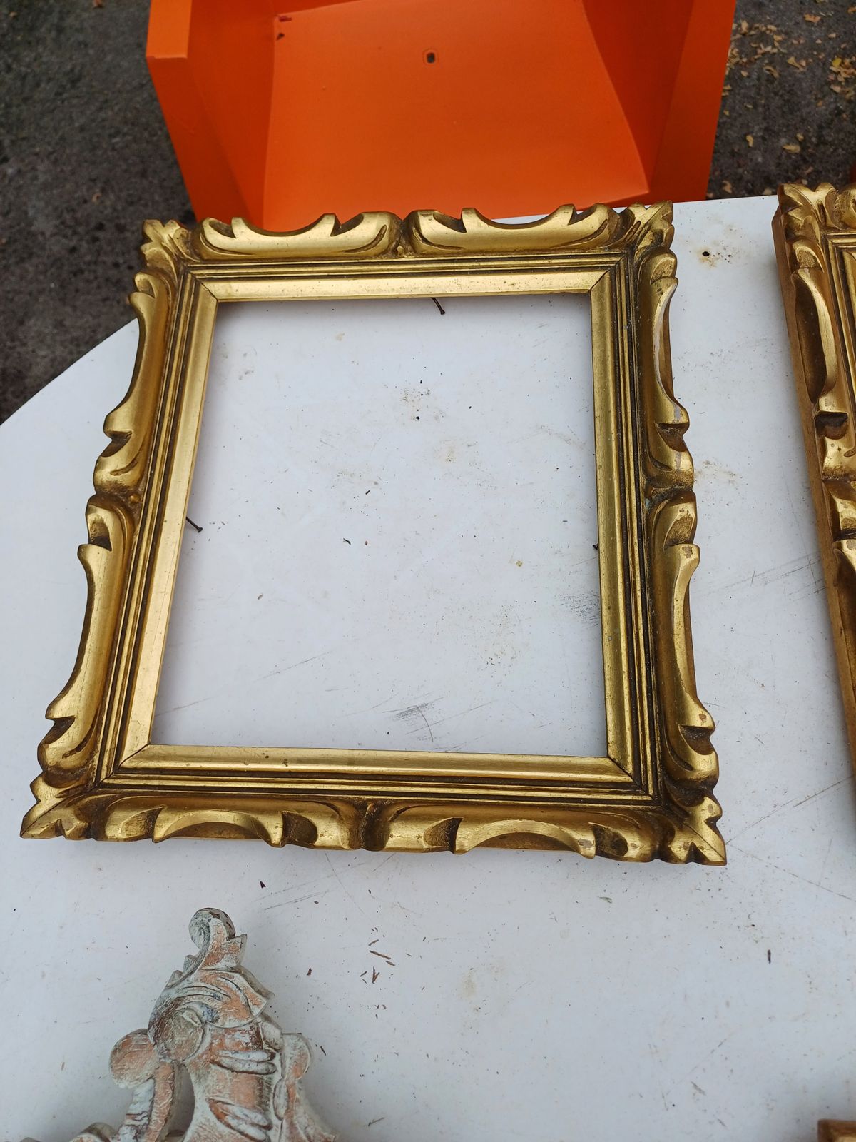 4 Golden And Limed Frames Wood And Stuk photo 64.0