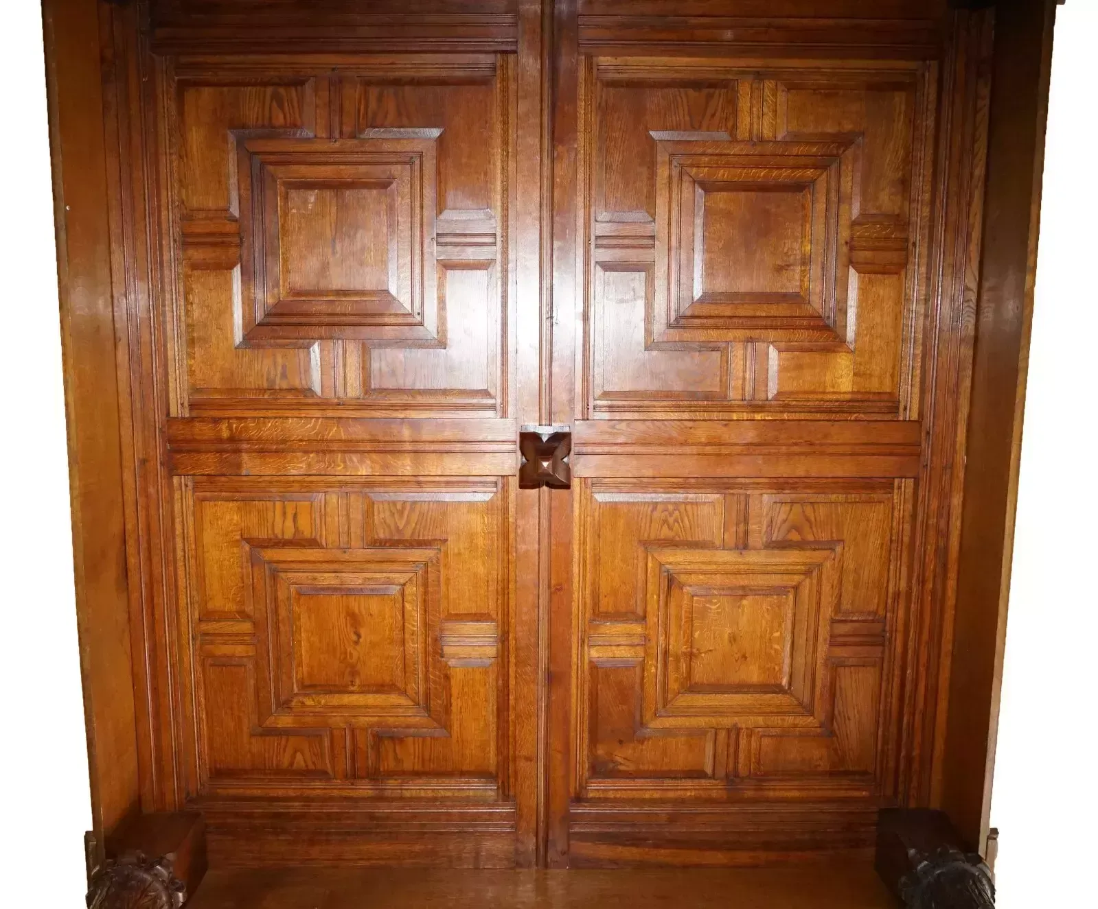 photo buy Monumental 3 Meter Emperor Antique Circa 1880 Carved English Burr Oak Tester Bed