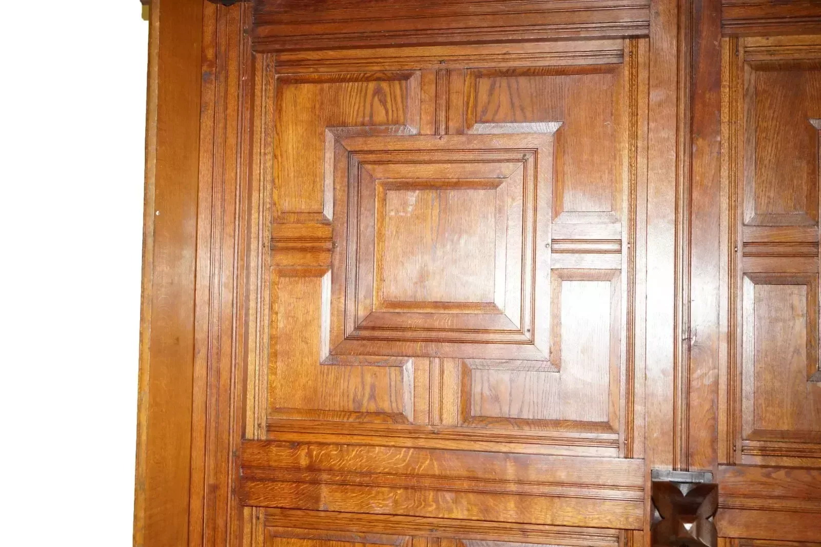 photo vintage Monumental 3 Meter Emperor Antique Circa 1880 Carved English Burr Oak Tester Bed