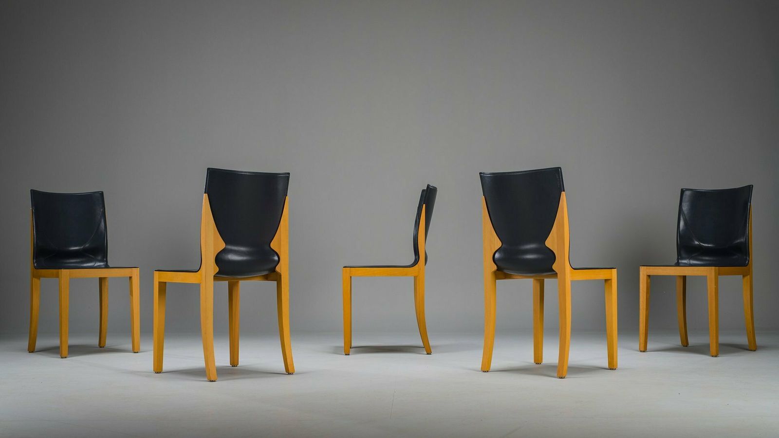photo vinterior Dining Chairs By Matteo Grassi, 1995, 5 . Set