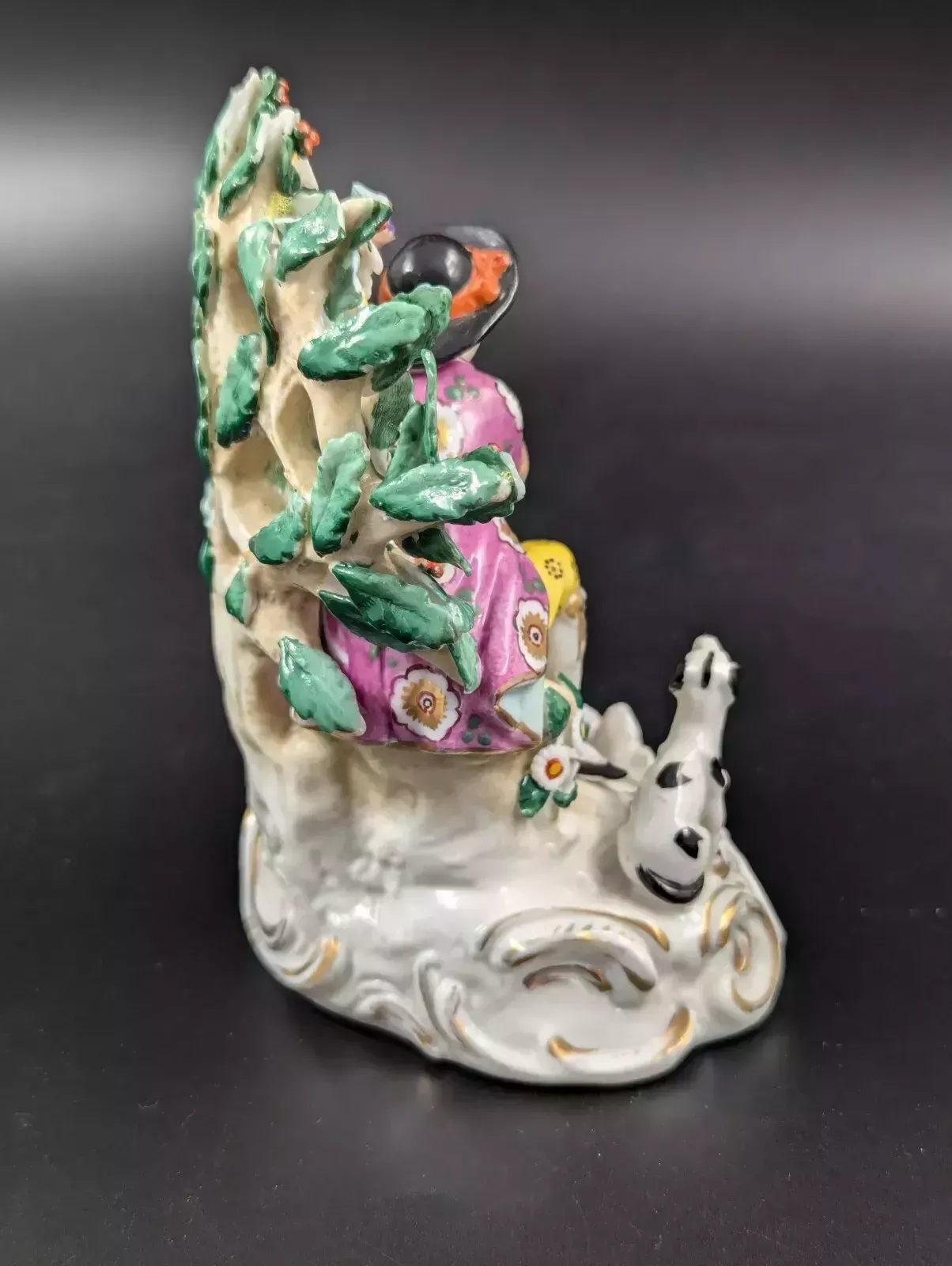 Antique Samson Style Porcelain Figurine “Music Lesson”, 19th Century. photo 300.0
