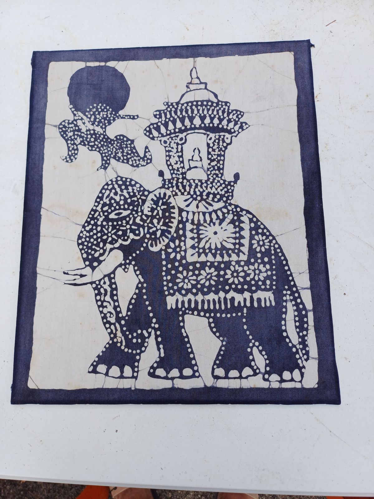 Silk Tapestry India, 1920s, Vintage