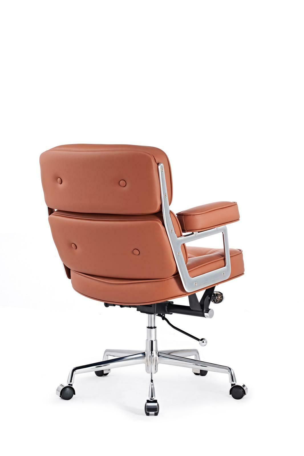 Mid Century Style Office Chair In Leather photo for sale
