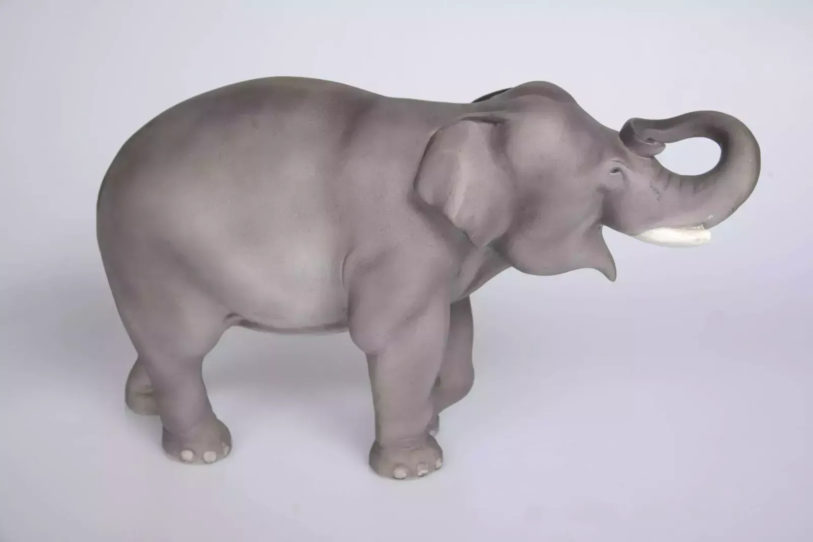 Porcelain Figure Elephant, Early 20th Century photo for sale