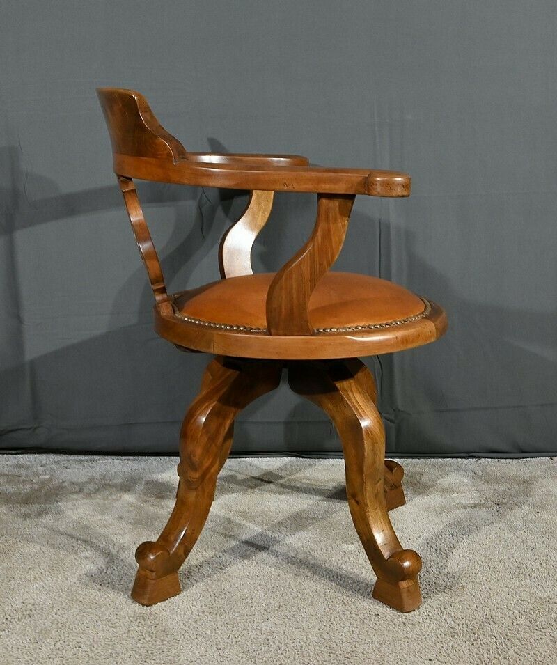 Swivel Armchair, Victorian Era, England – 2nd Part Of The 19th Century photo Furniture