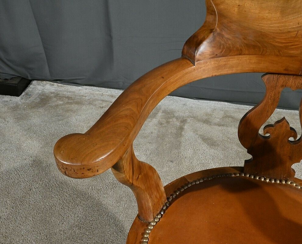 photo for sale Swivel Armchair, Victorian Era, England – 2nd Part Of The 19th Century