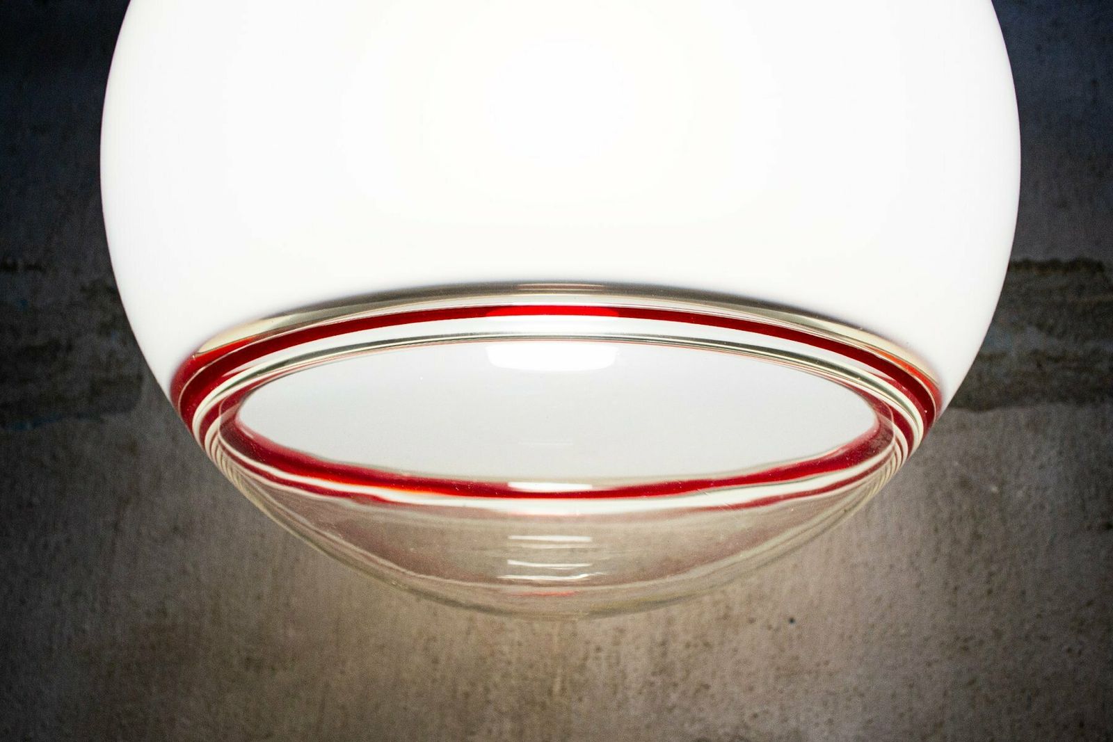 Murano Glass Ceiling Lamp By Roberto Menghi For Venini, Italy, 1980s photo Lighting