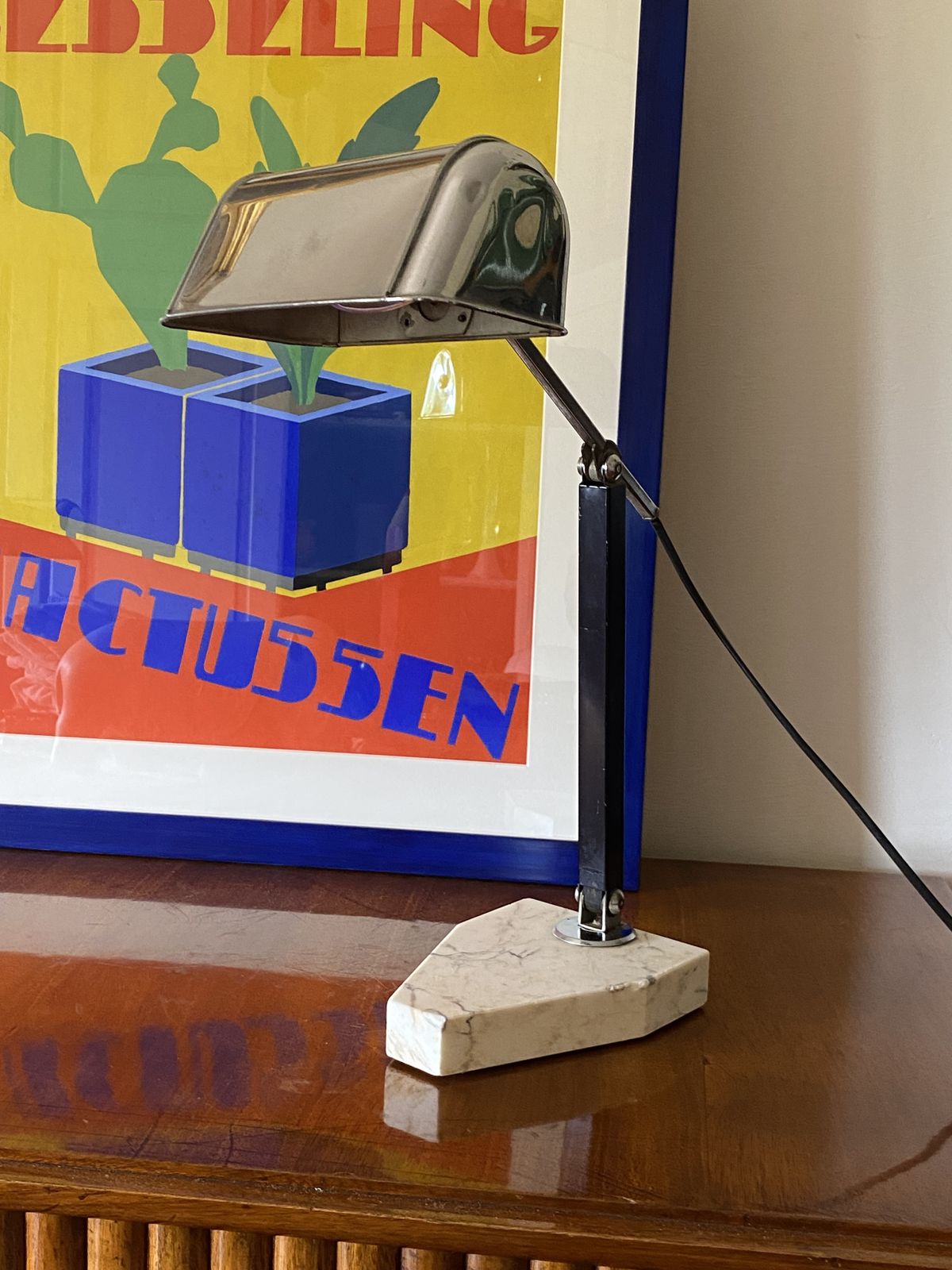 photo furniture Art Déco Desk Lamp, Fare France, Circa 1930