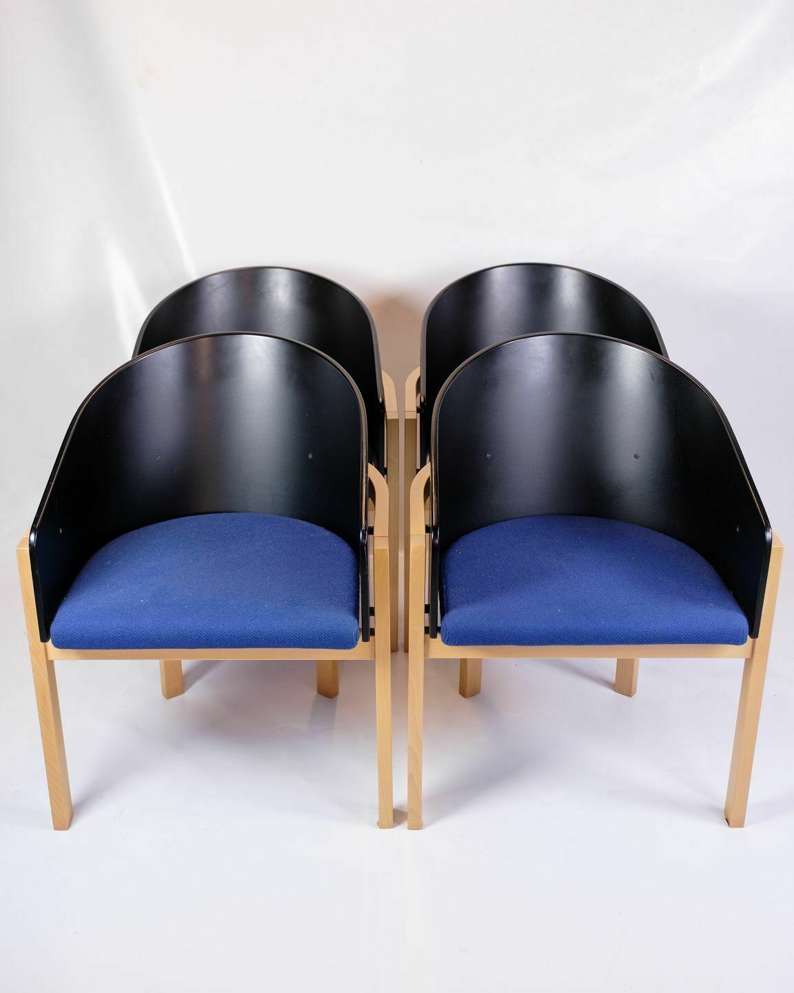 Set Of 4 Dining Room Chairs, Danish Design By Kvist Møbler From 1960s