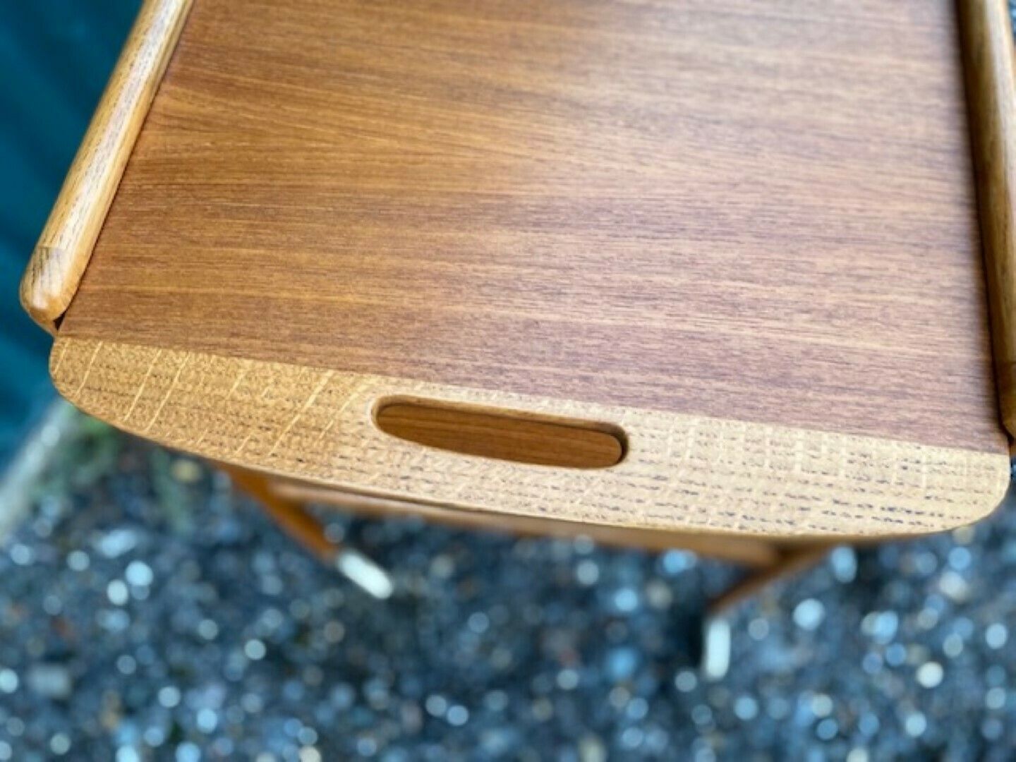 Mcm 'Thea' Teak & Oak Drinks Trolley / Bar Cart By Yngve Ekstrom, Sweden, 1950s photo furniture