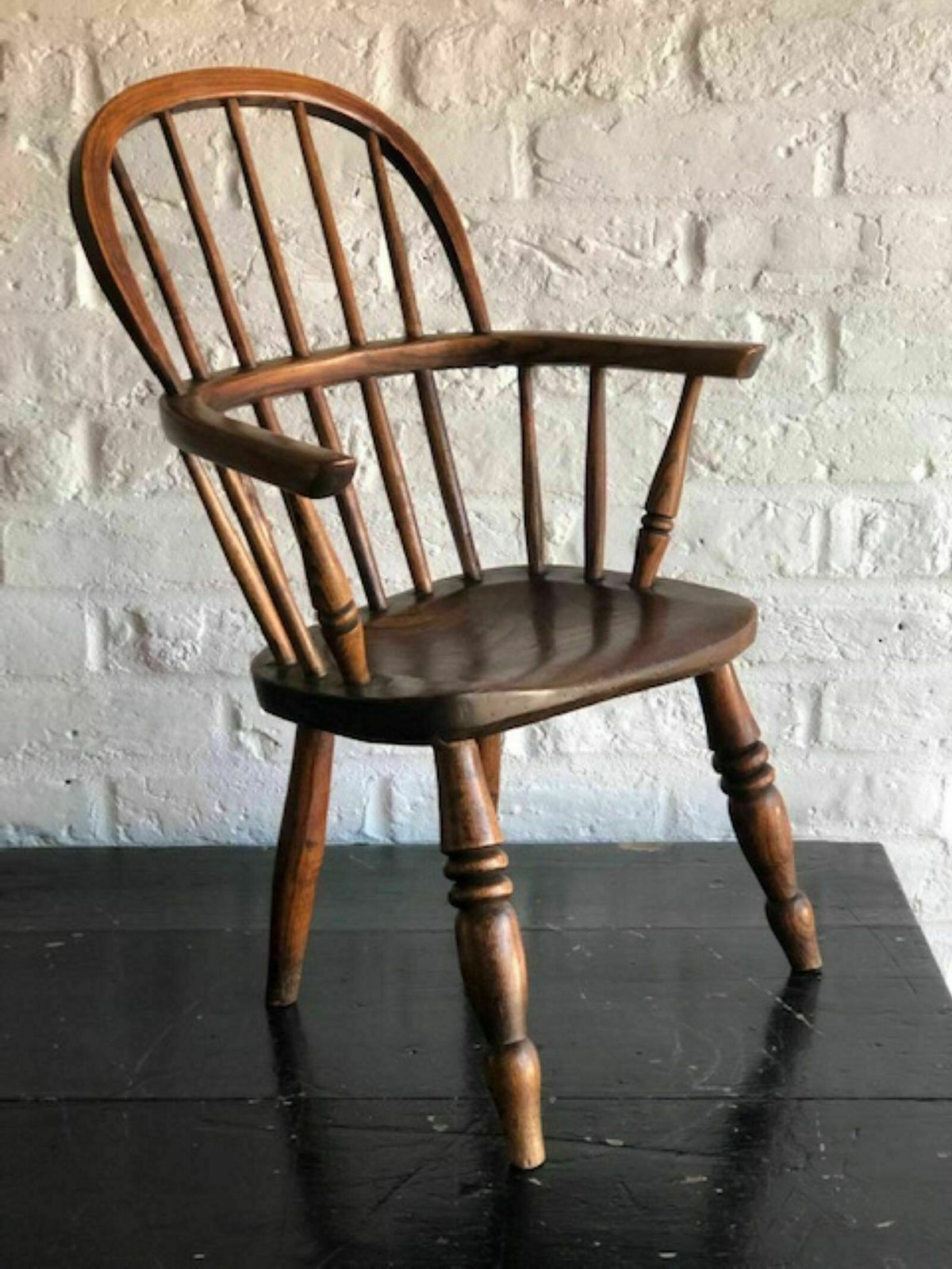 Antique 19th Century Child’s Windsor Armchair, English, C. 1890 photo furniture