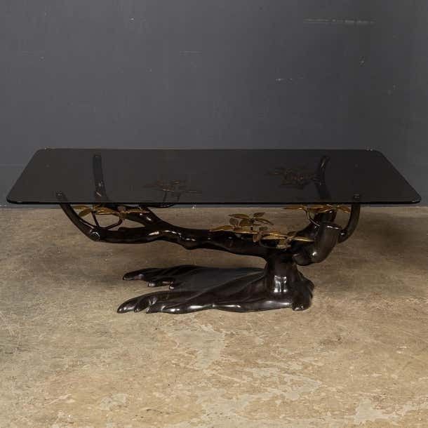 20th Century Belgian Bonsai Tree Coffee Table Willy Daro C.1970 photo for sale