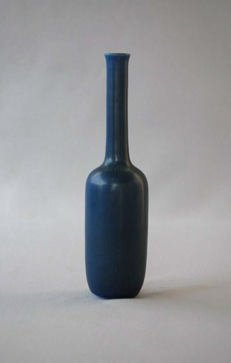 Studio Bottle Vase By Stig Lindberg For Gustavsberg, Sweden, 1957 photo 495.0