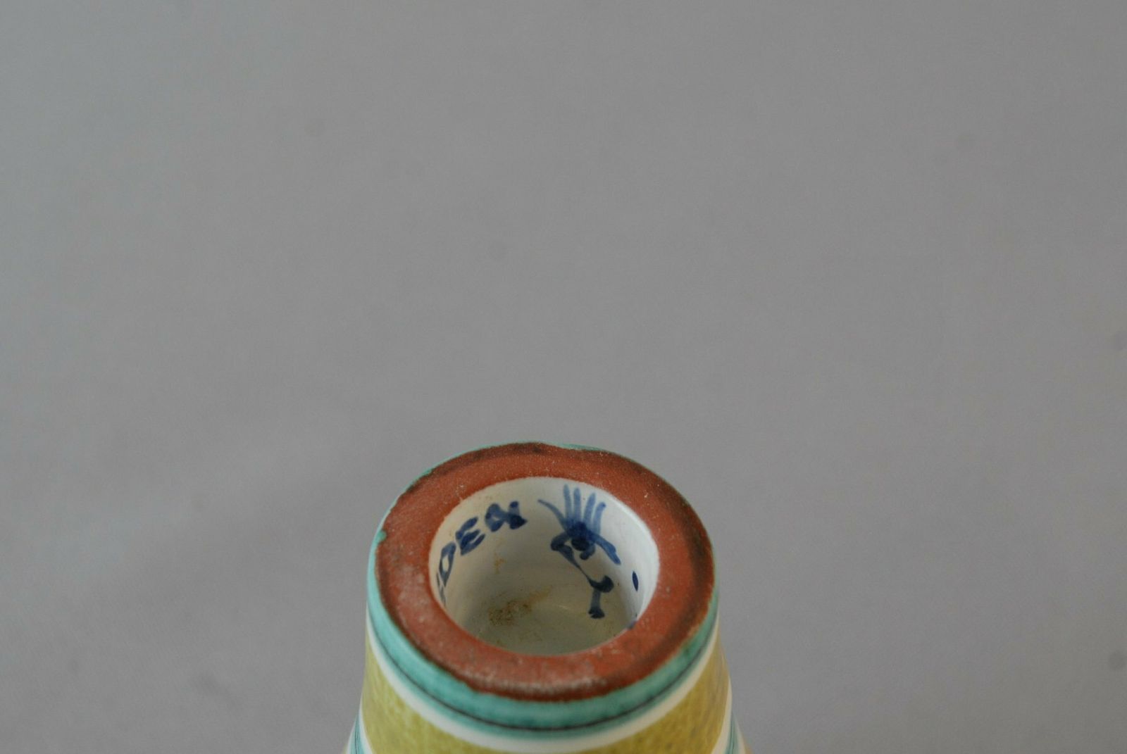 Hand Painted Candlestick By Stig Lindberg For Gustavsberg, Sweden, 1950s photo buy