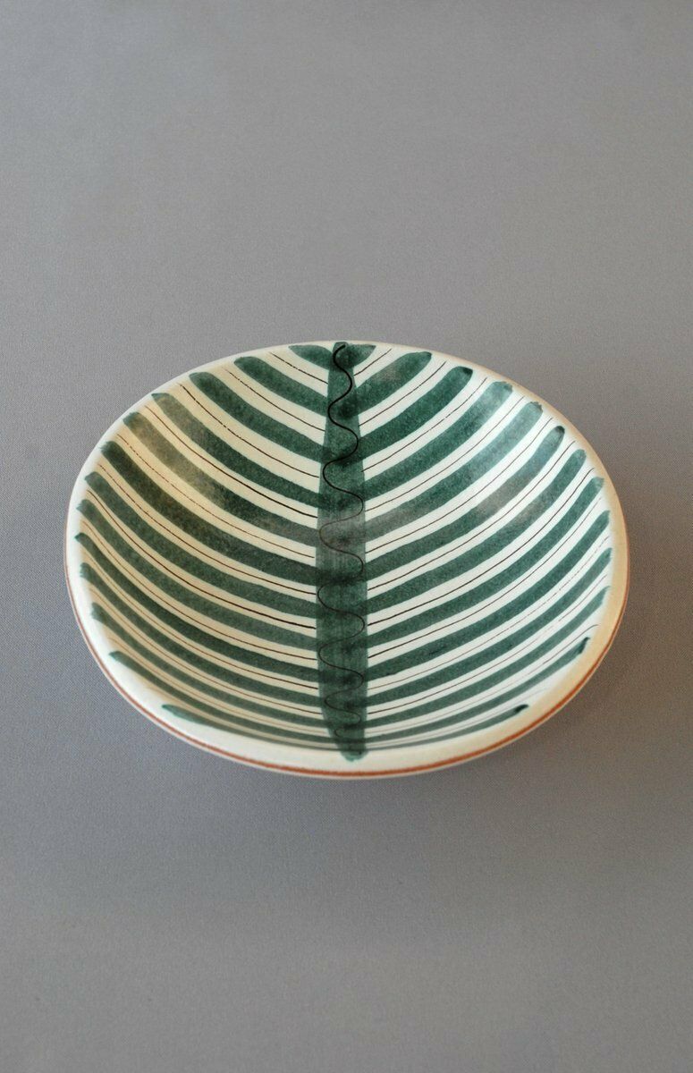 Hand Painted Bowl By Stig Lindberg For Gustavsberg, Sweden, 1950s photo vintage