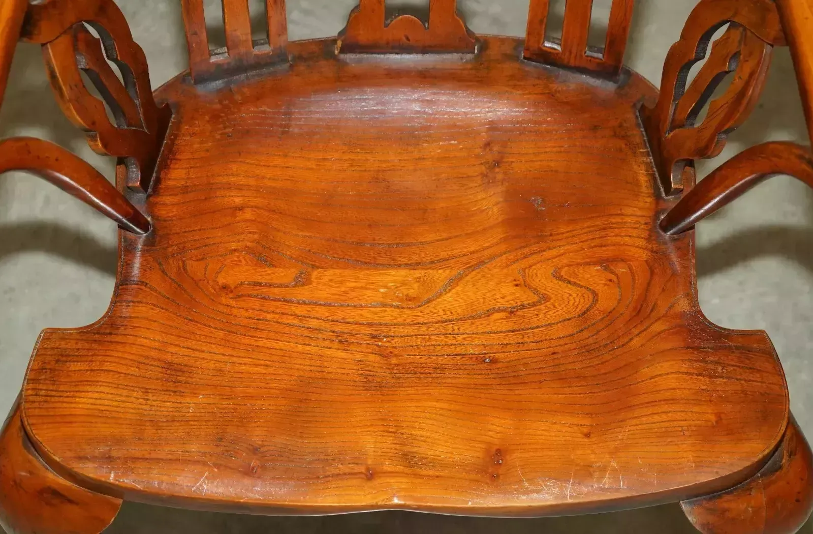 Sublime Fully Restored Gothic Windsor Steeple Back Burr Yew & Elm Armchair photo buy