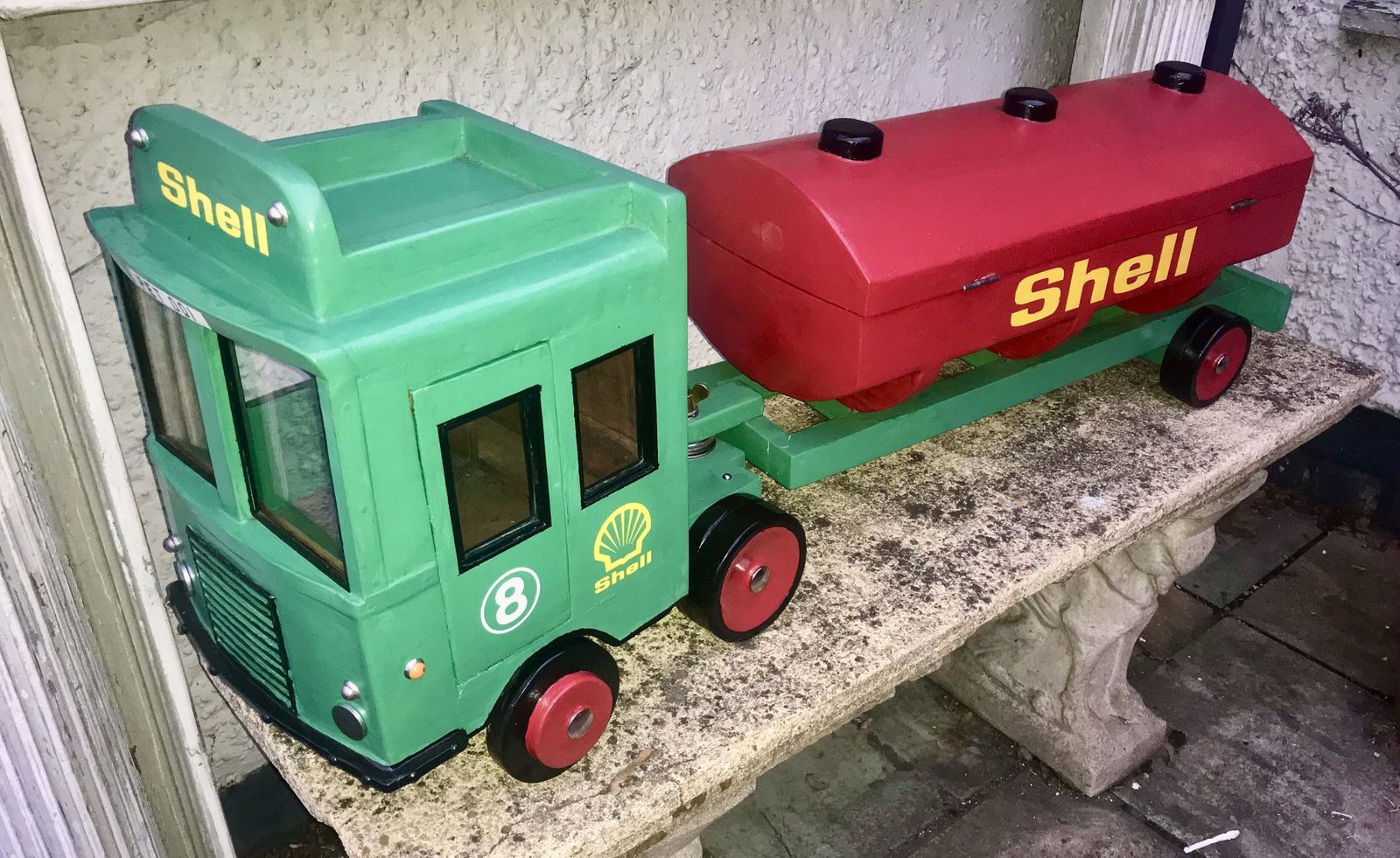 20th Century Folk Art Shop Display Bp Shell Truck