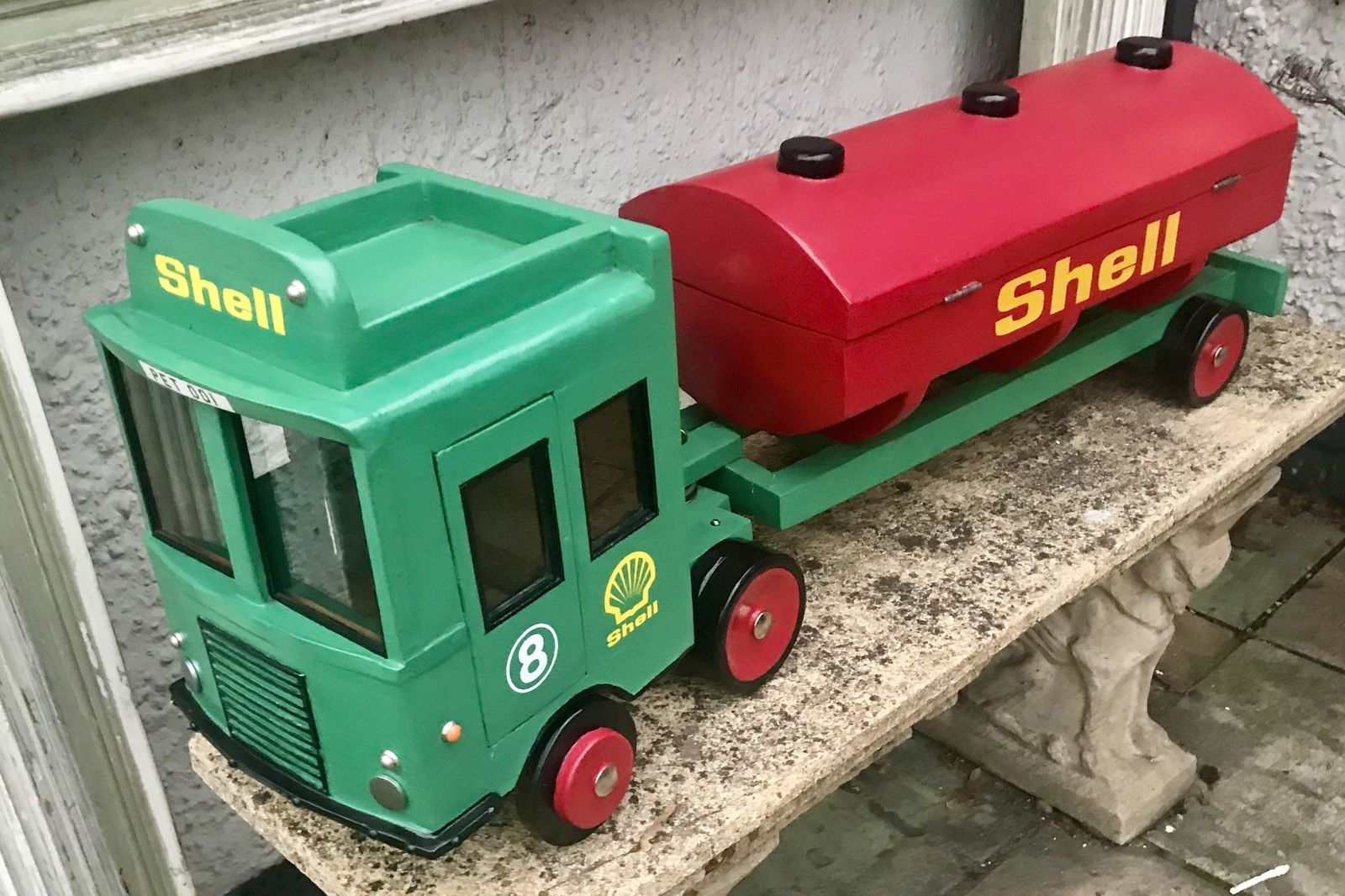 20th Century Folk Art Shop Display Bp Shell Truck photo Home Decor