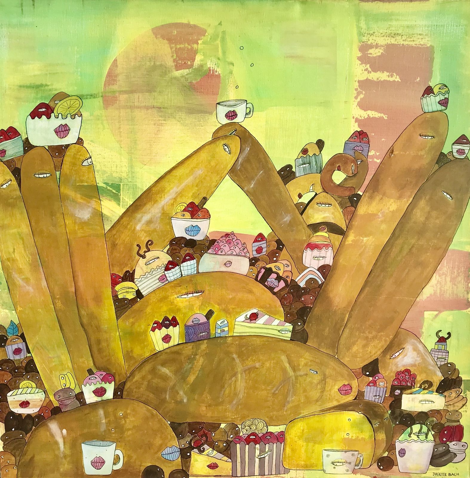 Juliette Bach Painting, 2000s, Contemporary