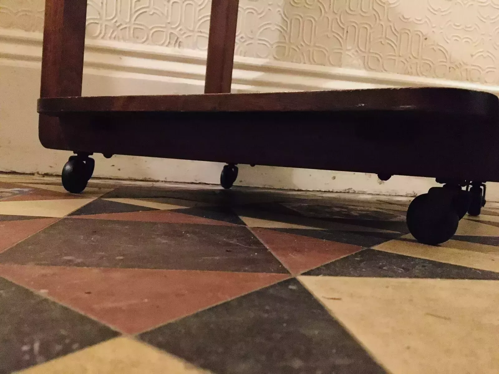photo for sale Art Deco Trolley Walnut Veneered Side Table 1930's Drinks Trolley