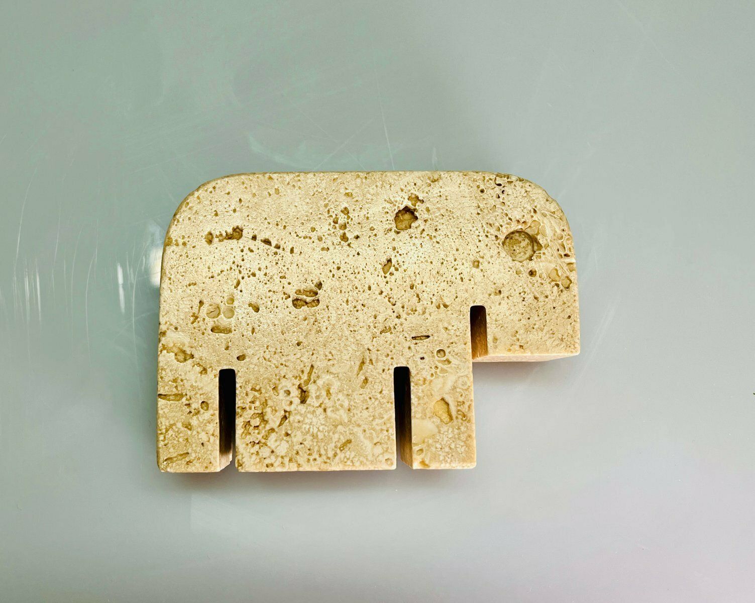 Italian Travertine Figure Of An Elephant From Fratelli Mannelli photo vinterior