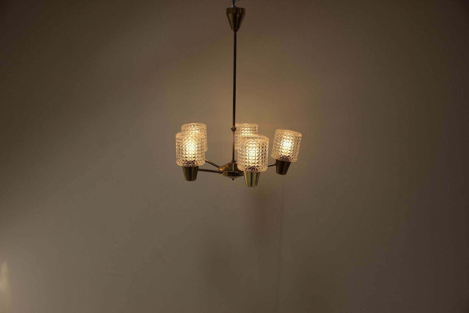 Chandelier By Kamenicky Senov, 1970s, Czechoslovakia photo for sale