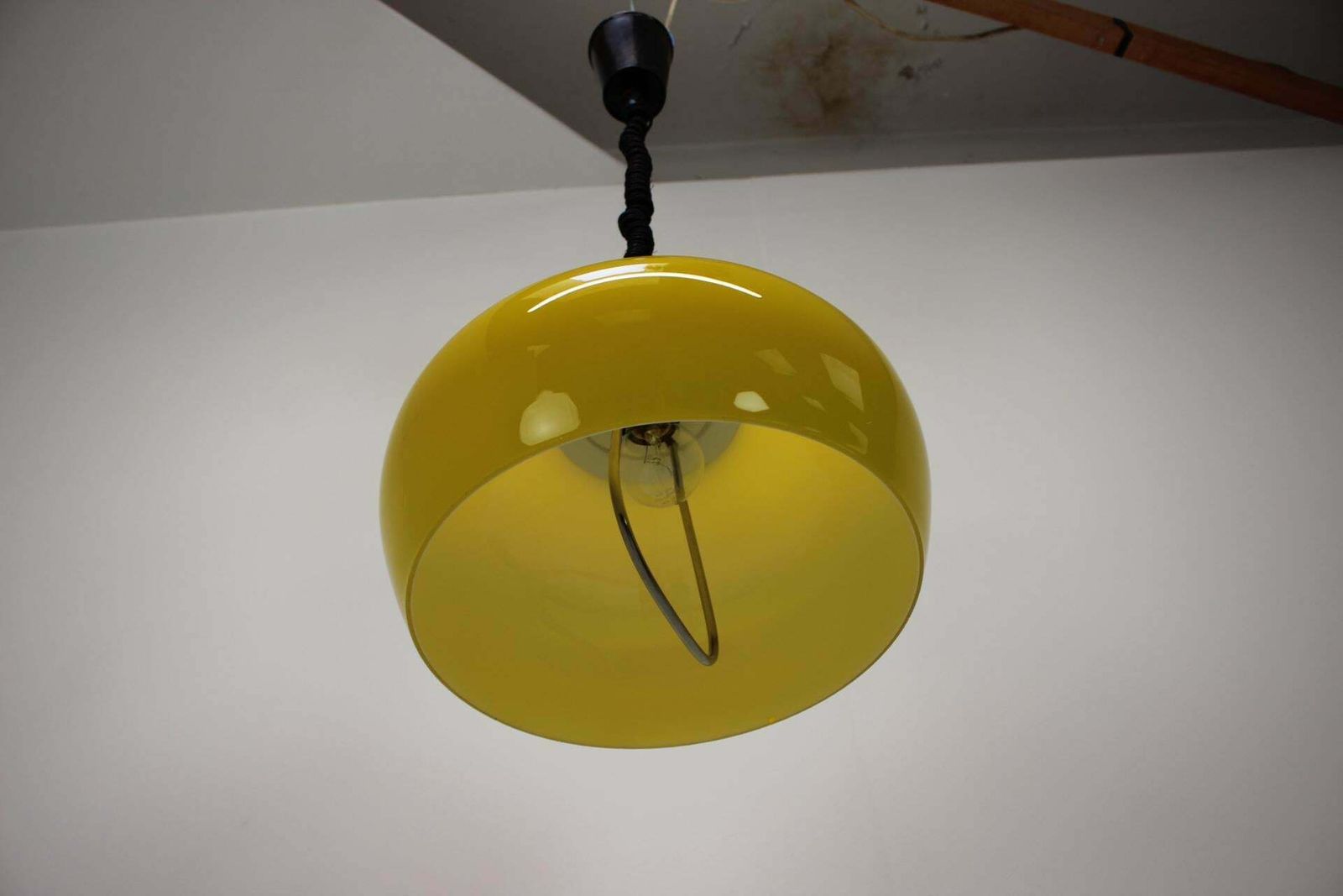 Adjustable Mid Century Pendant In The Style Of Meblo, 1980's, Czechoslovakia photo for sale