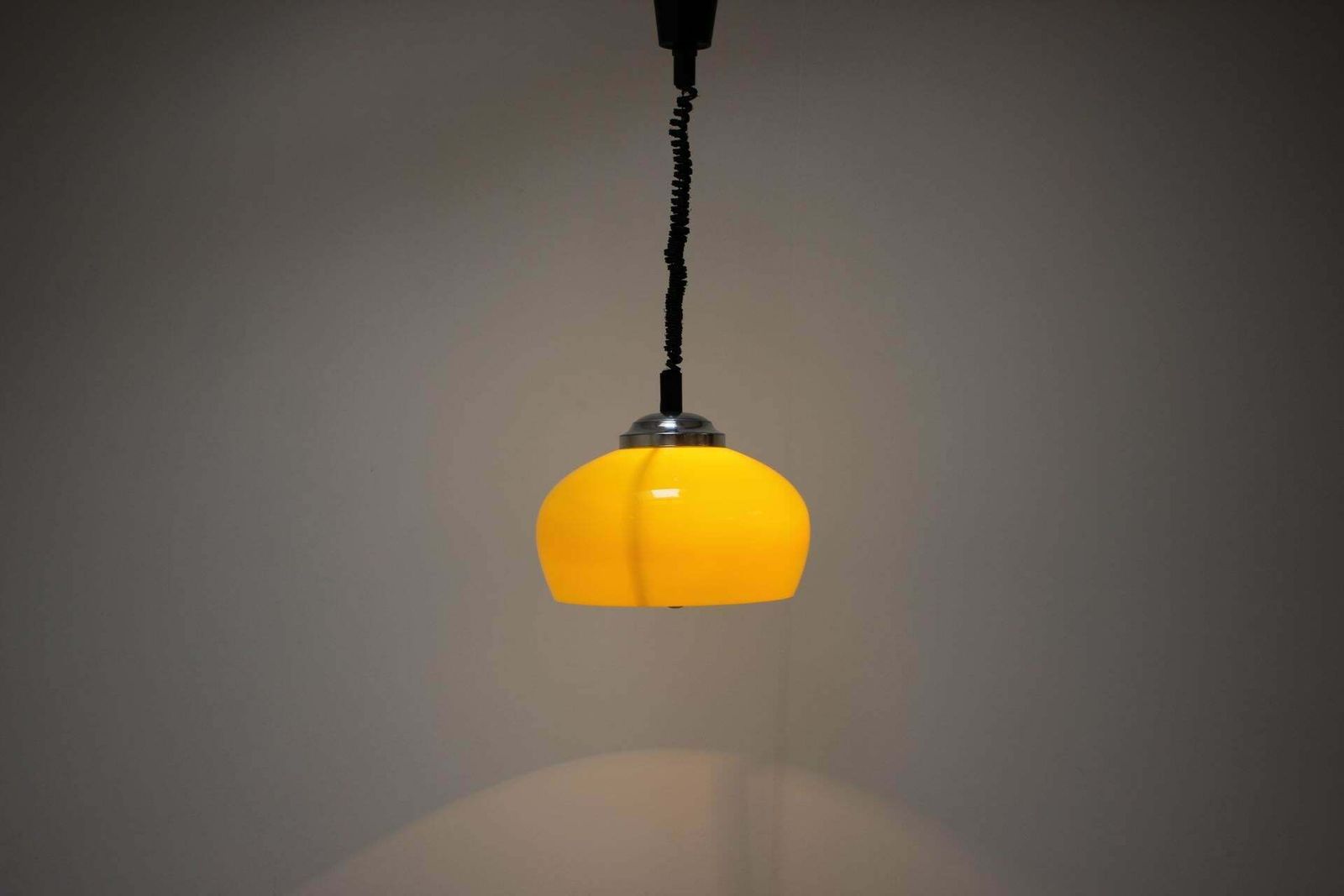 Adjustable Mid Century Pendant In The Style Of Meblo, 1980's, Czechoslovakia photo vinterior