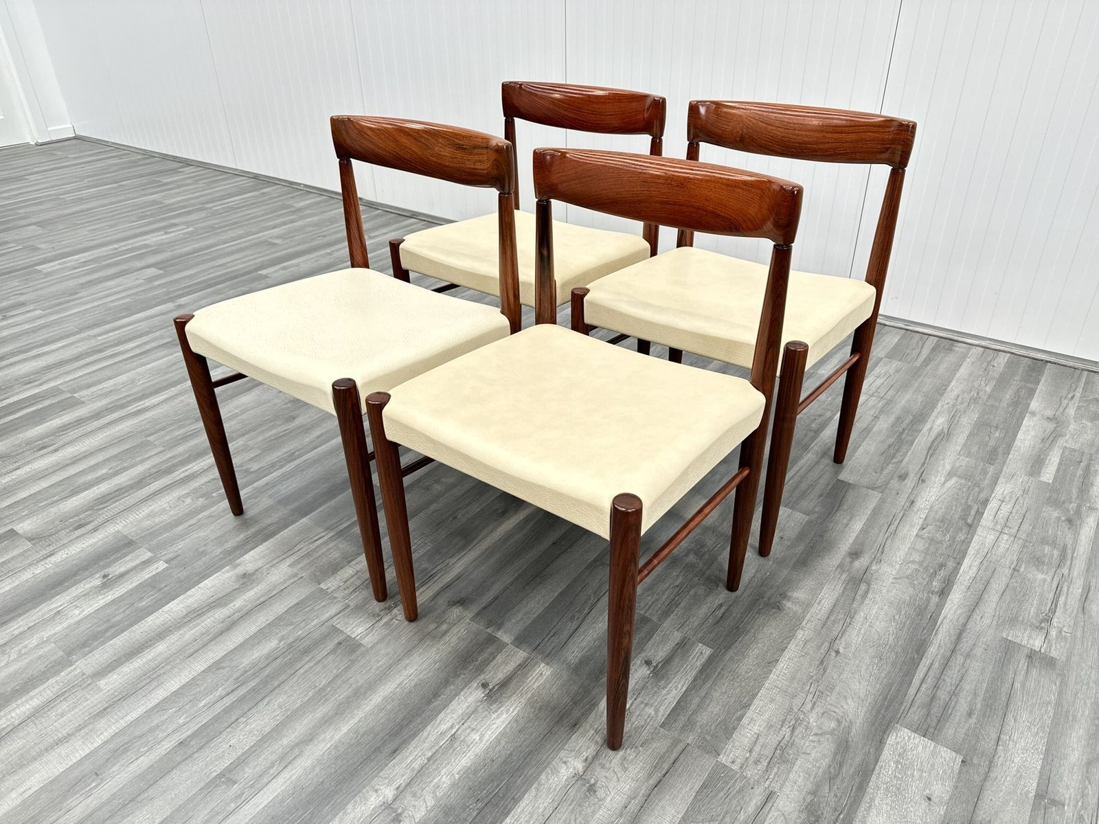 Hw Klein Teak Danish Dining Chairs For Bramin. Set Of 4 photo vintage