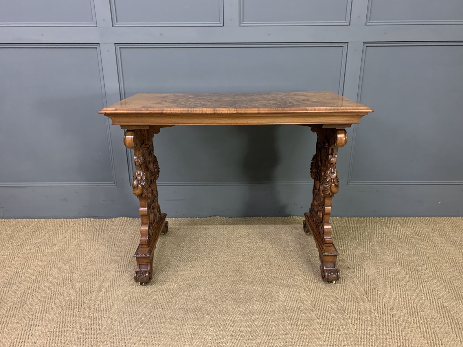 Victorian Burr Walnut Lamp Table photo buy