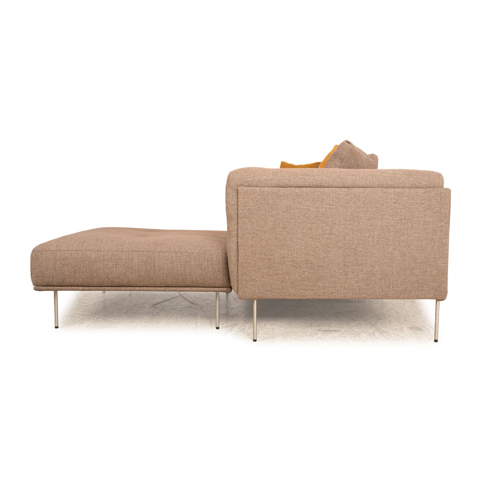 photo for sale Canapé d'angle Living Divani Rod XL en tissu brun beige, récamière droite