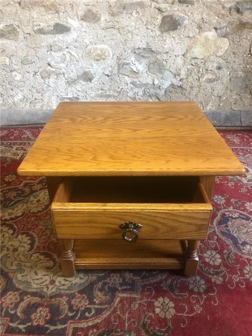 Bedside Cabinet Bedside Table Side Table Solid Oak photo vinterior