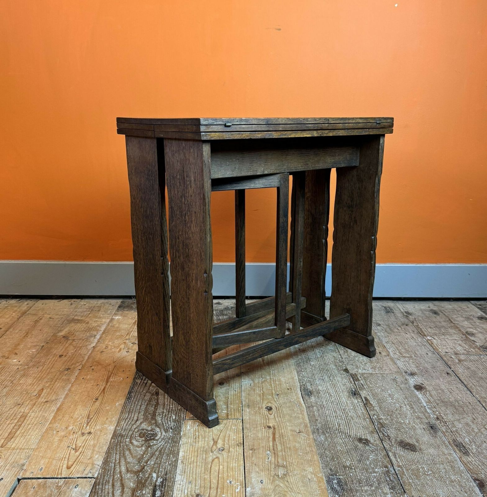 Cotswolds School Metamorphic Oak Table Attributed To Fred F. Foster photo furniture