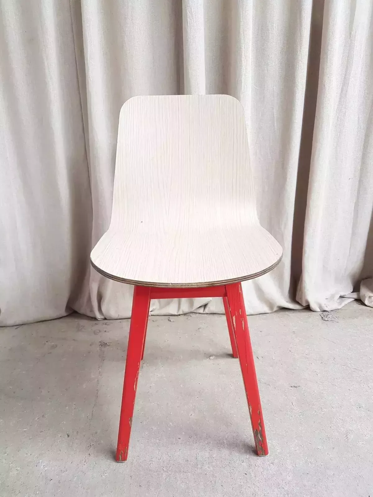 Vtg Mid Century Style Post Modern Modernist Dining Desk Side Chair Scandi R506 photo furniture