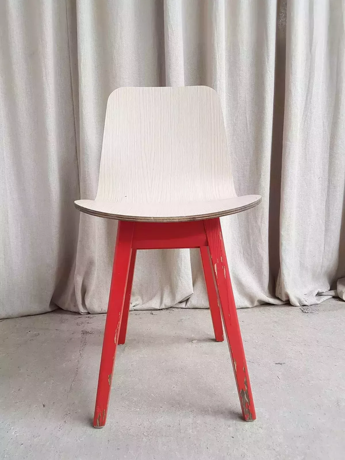Vtg Mid Century Style Post Modern Modernist Dining Desk Side Chair Scandi R506 photo vintage
