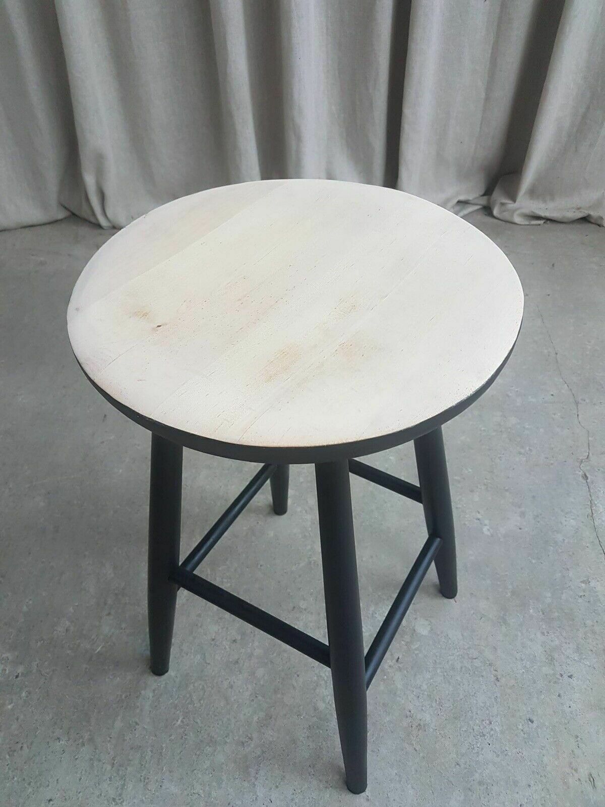 Have One To Sell? Sell It Yourself Vtg Mid Century Hagafors Stolefabrik Swedish Scandi Beech Stool Danish photo vinterior