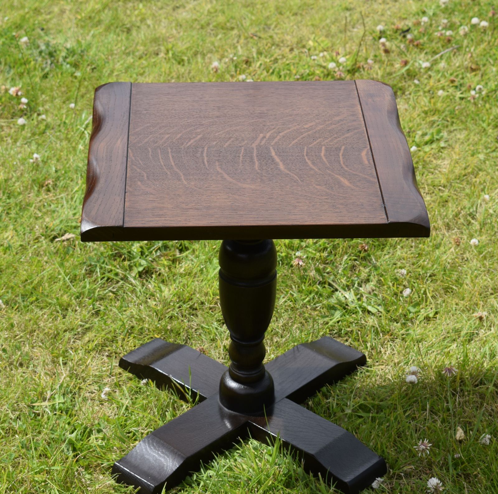 Lamp Table, 1930s, Oak, Vintage photo vinterior
