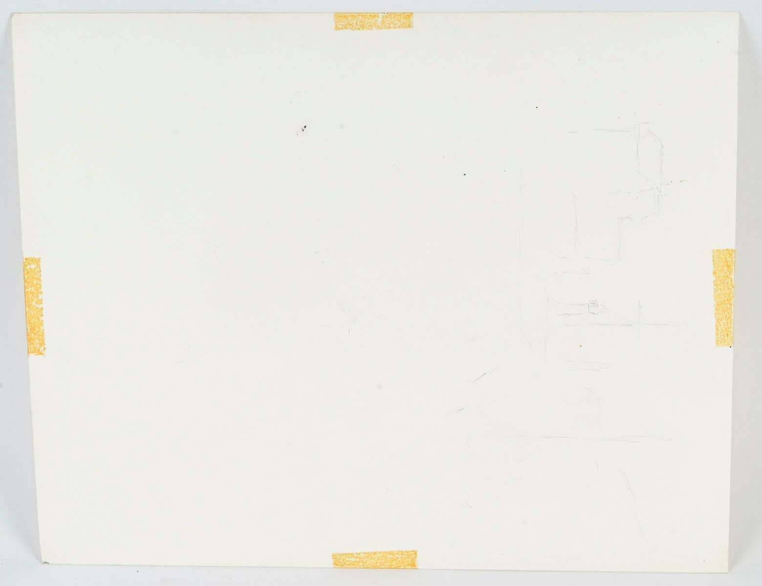 Watercolour On Paper By Evelyne Luez, 20th Century. photo 386.0