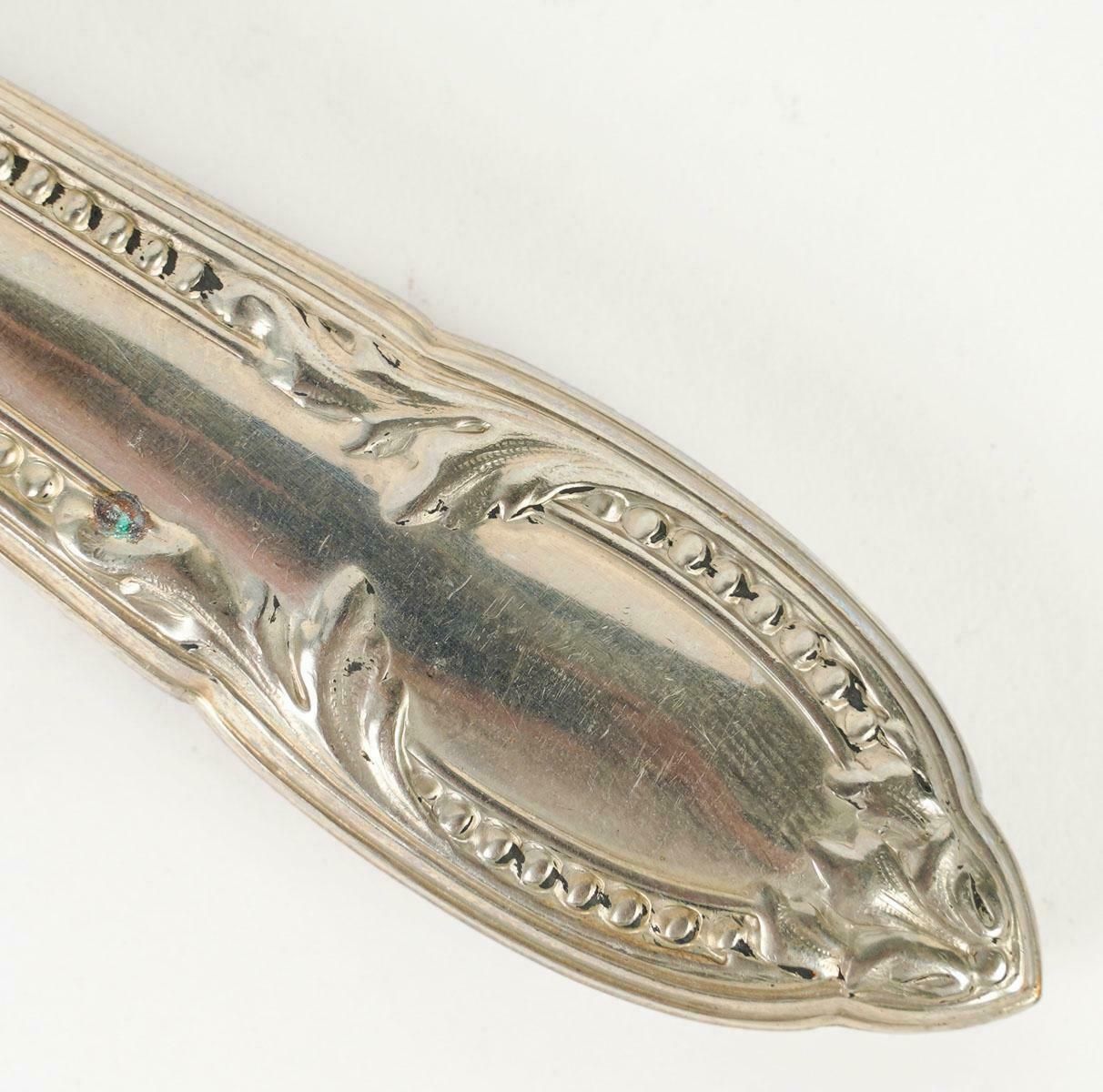 Pair Of Silver Plated Salad Servers. photo 268.0