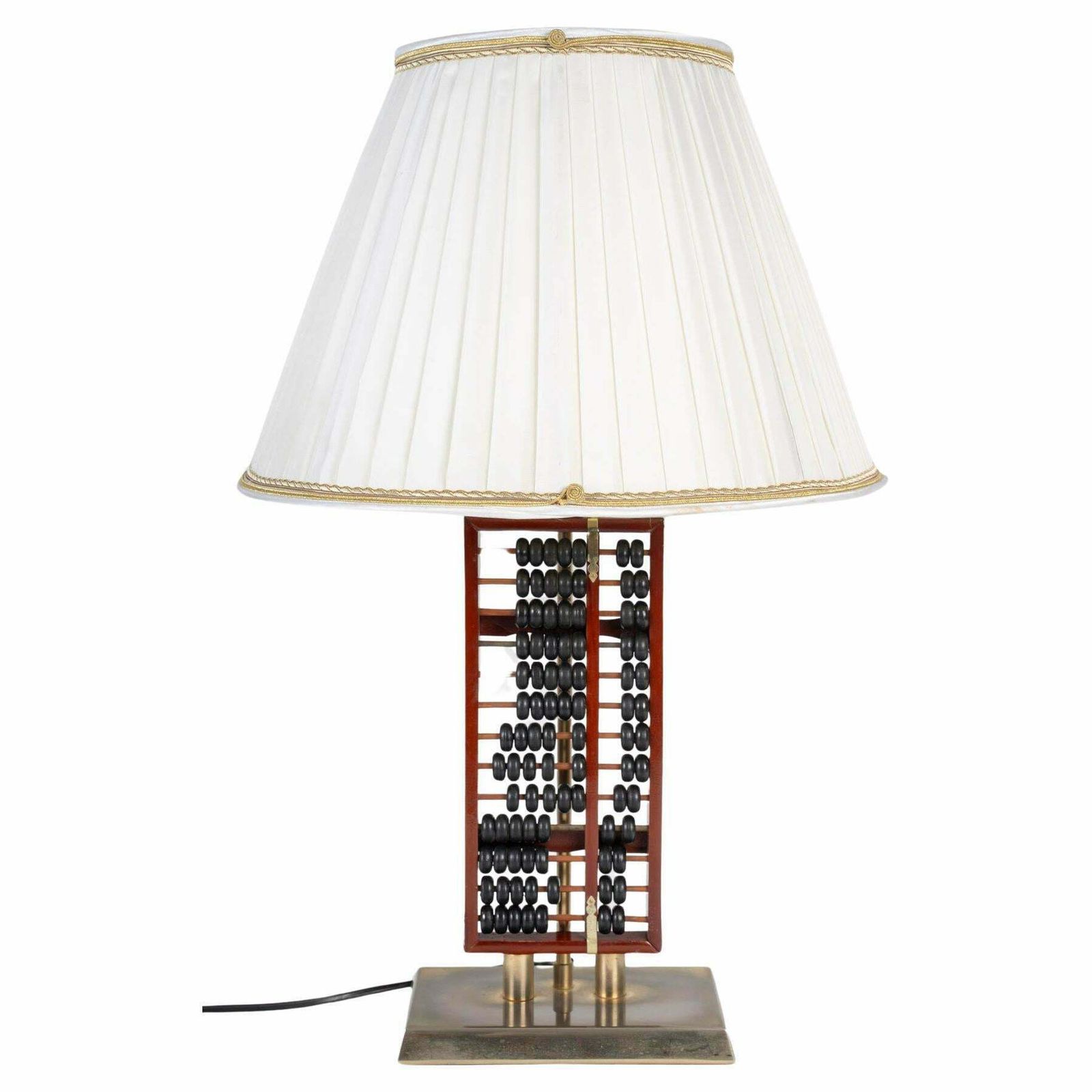 Table Lamp, Abacus In Lacquered Wood And Metal, 1960.