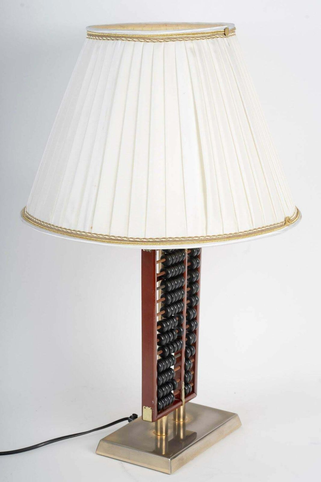 Table Lamp, Abacus In Lacquered Wood And Metal, 1960. photo Lighting