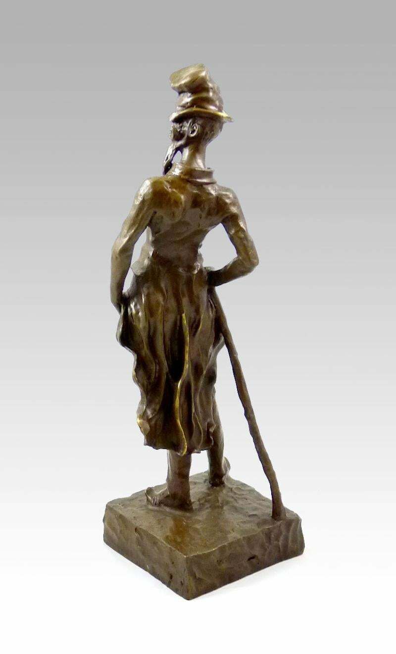 Bronze Sculpture Of Ratapoil After Honoré Daumier, 20th Century. photo for sale