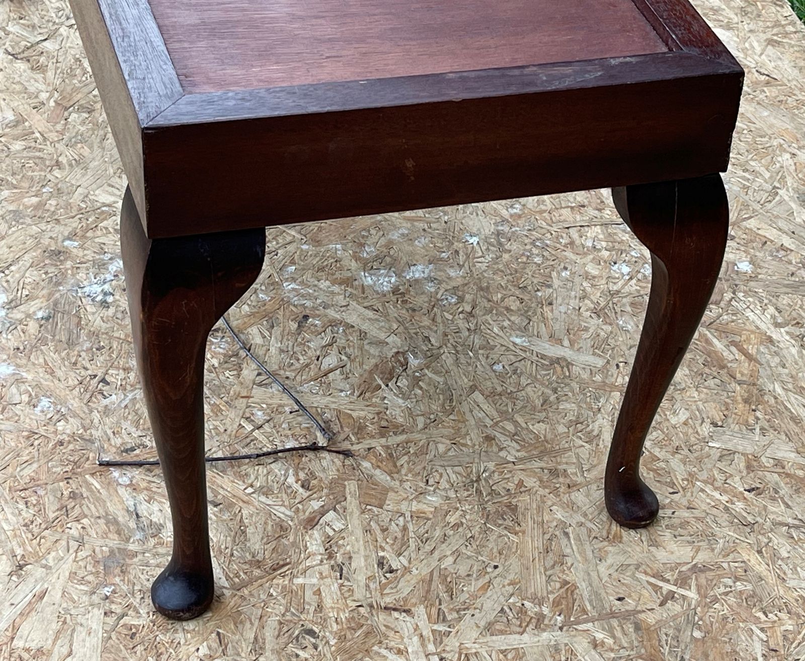 A Bespoke Handmade & Handcarved Vintage Mahogany Queen Anne Style Coffee Table