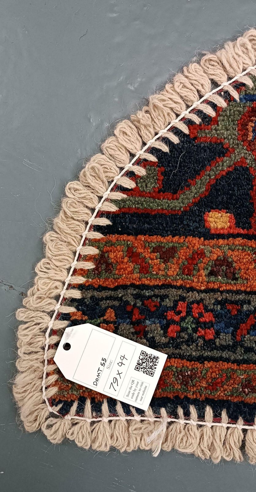 photo furniture Handmade Rug Doormat Oriental Rug Half Circular Interior Carpet Mat Entrance Way