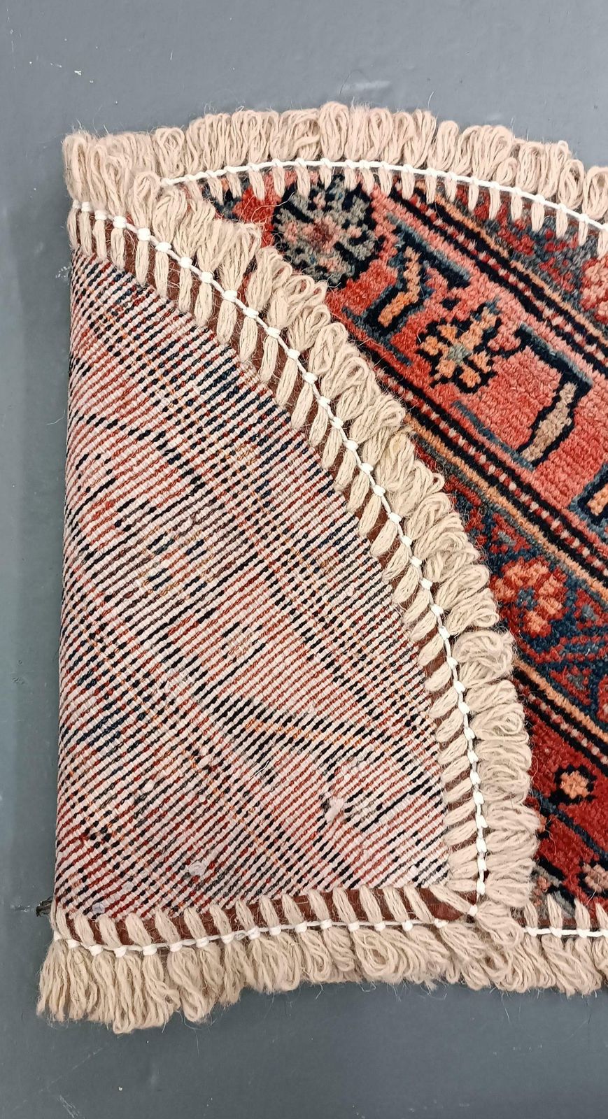 Handmade Rug Doormat Oriental Rug Half Circular Interior Carpet Mat Entrance Way photo Textiles