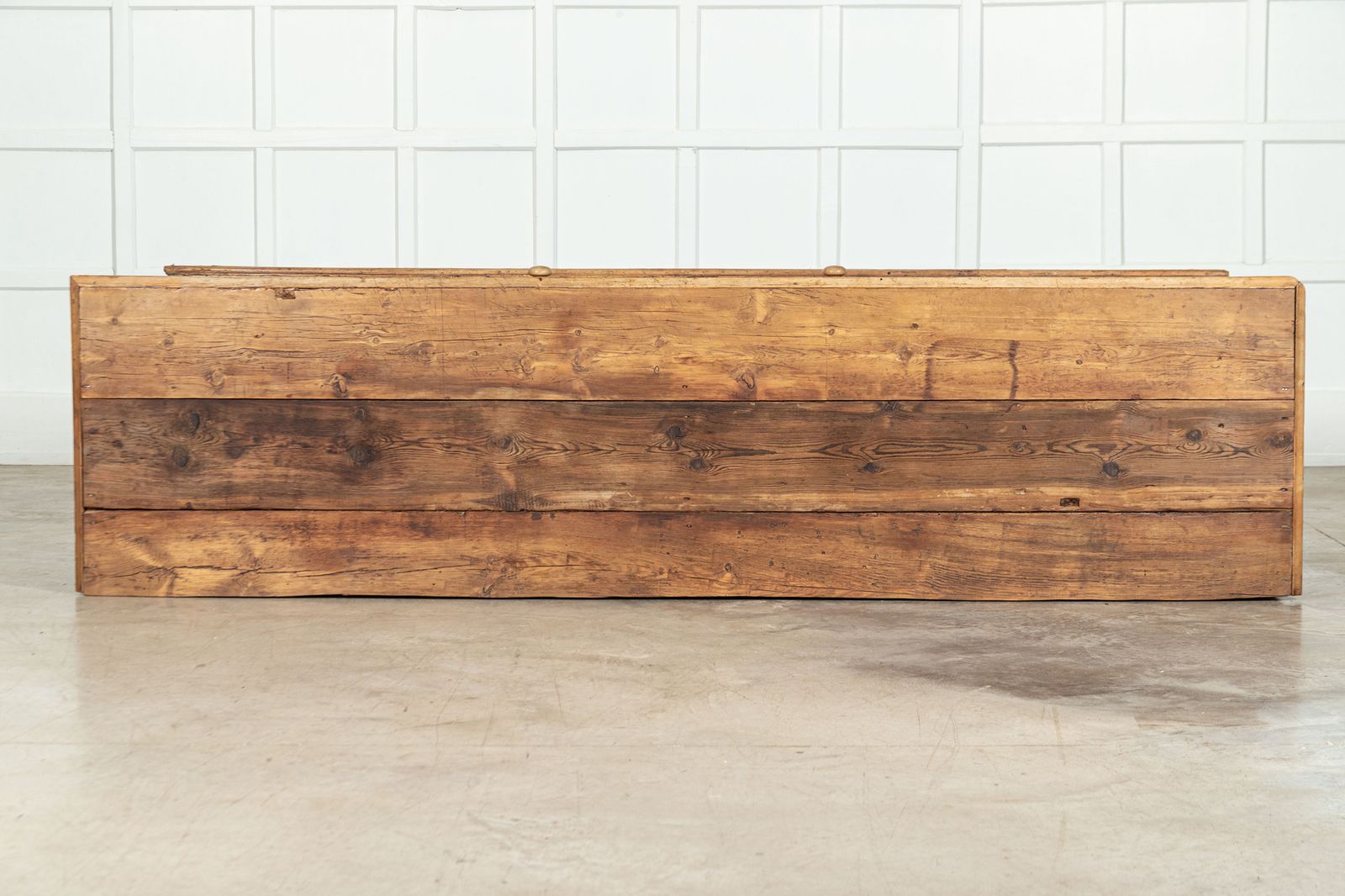 Monumental English 19thc Pine Dresser Base photo vintage