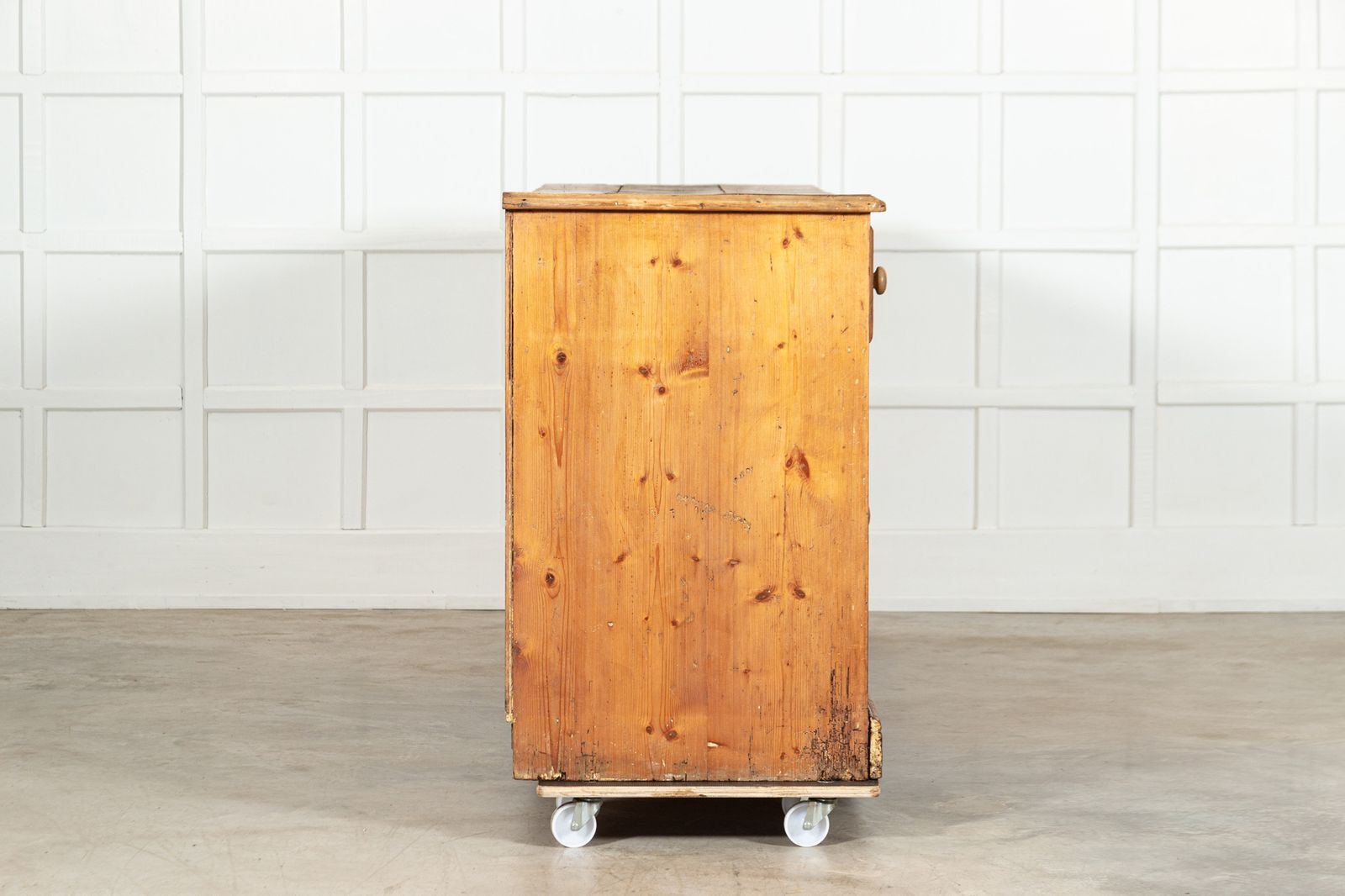 photo furniture Monumental English 19thc Pine Dresser Base