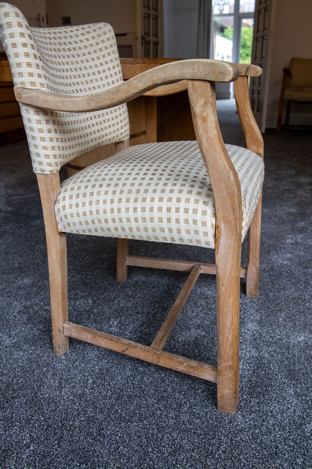 Art Deco Dining Suite With Chairs & Sideboard.Circa 1930s. In Birdseye Maple photo buy