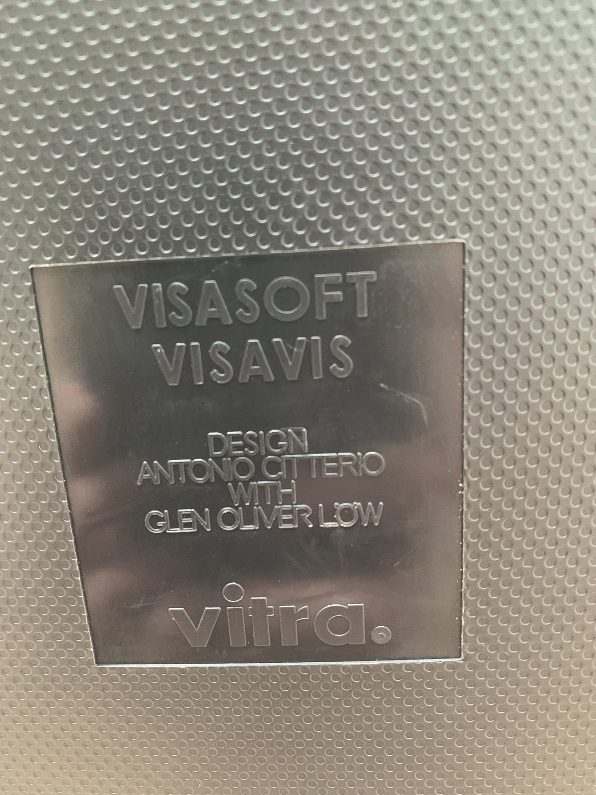 Vitra Visavis Visasoft Dining / Meeting Chair With Leather Seat Pad. (2no.) photo Furniture