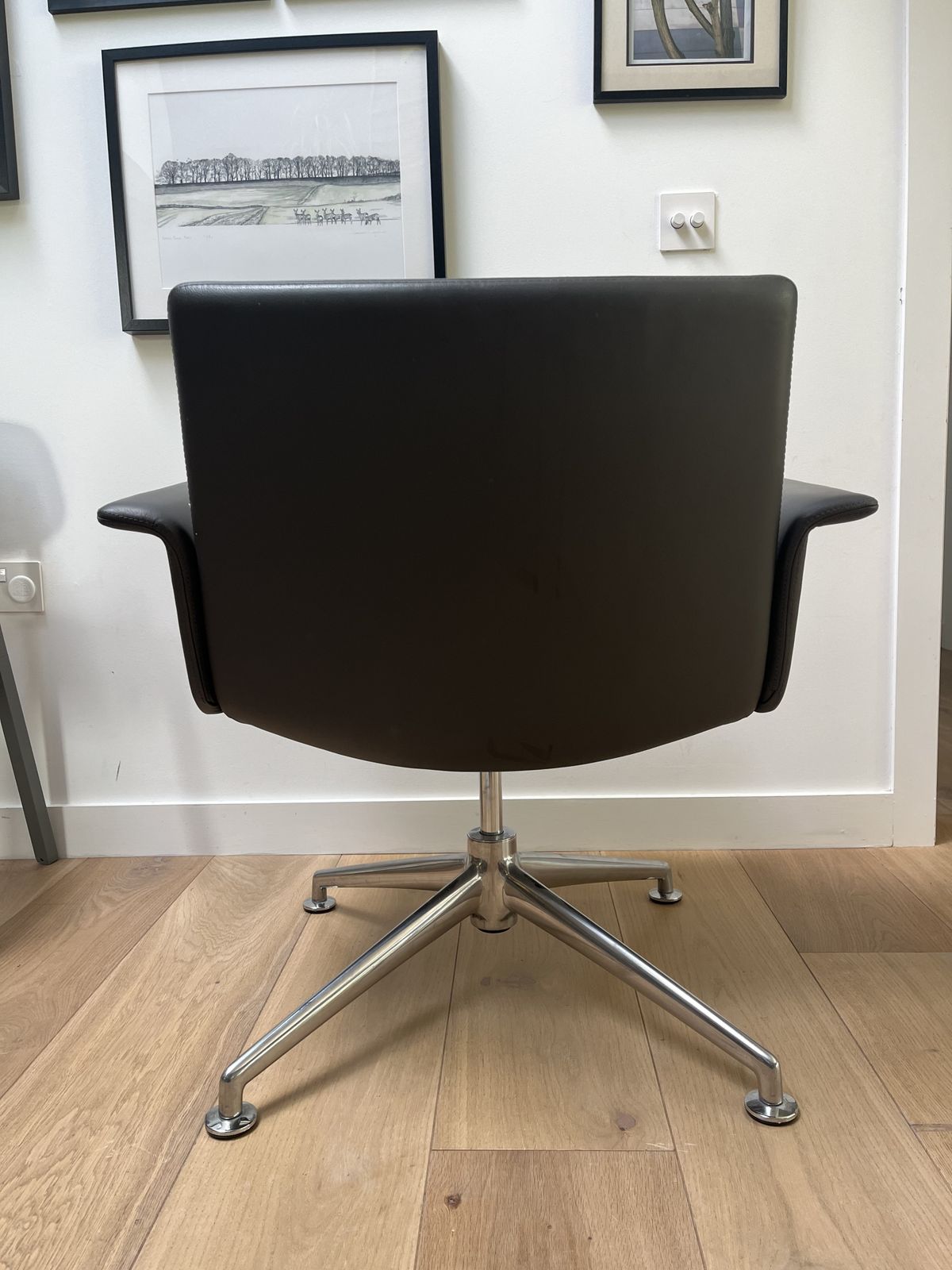 Brunner Fina 6742/Ag Lounge Chair In Dark Grey photo for sale